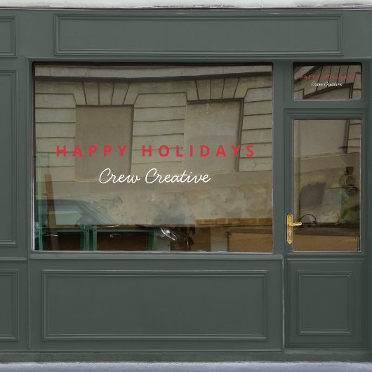 Zakelijke Kerstmis | Fijne Feestdagen voor Bedrijv Raamsticker