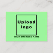 Zakelijke Kerstmis Licht Groene Korting Kaart (Achterkant)