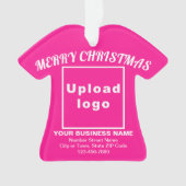 Zakelijke kerstroze T-Shirt vorm Acryl Ornament (voorkant)