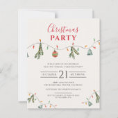 Zakelijke kerstvakantie feestuitnodiging (Voorkant)