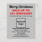 Zakelijke kerstverkoop op Grey Flyer (Voorkant)