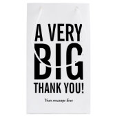 Zakelijke klant en werknemer bedanken u cadeautass klein cadeauzakje (Achterkant)