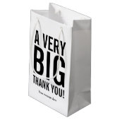 Zakelijke klant en werknemer bedanken u cadeautass klein cadeauzakje (Achterkant Gekanteld)