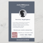 Zakelijke klant Maximaliseer persoonlijke fitnesst Flyer (Achterkant)