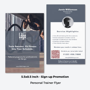 Zakelijke klant Maximaliseer persoonlijke fitnesst Flyer