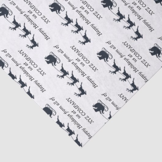 Zakelijke klant of werknemer kerstcadeauverpakking tissuepapier (Detail)