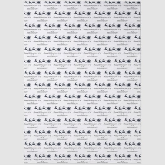 Zakelijke klant of werknemer kerstcadeauverpakking tissuepapier (Voorkant)