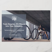 Zakelijke klanten & Fitness Personal Trainer Flyer (Voorkant)