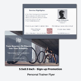 Zakelijke klanten & Fitness Personal Trainer Flyer