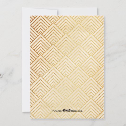 Zakelijke klanten met een groet, elegant Gold Scri Feestdagenkaart (Achterkant)