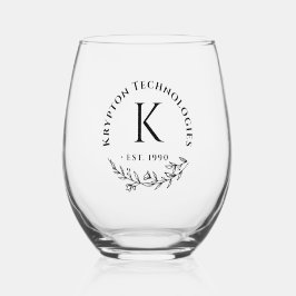 Zakelijke klanten monogram Bulk geschenken Stemles Wijnglas Zonder Voet