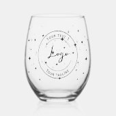 Zakelijke klanten uw logo Bulk geschenken Stemless Wijnglas Zonder Voet (Voorkant)
