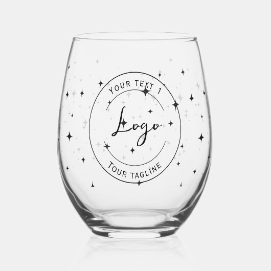 Zakelijke klanten uw logo Bulk geschenken Stemless Wijnglas Zonder Voet (Voorkant)