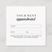 Zakelijke klantenkaart QR-code Eenvoudig Vierkante Visitekaartje (Voorkant)