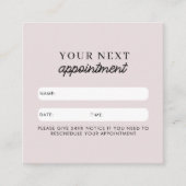 Zakelijke klantenkaart QR Code Roze Vierkante Visitekaartje (Voorkant)