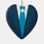 Zakelijke kleding en stropdas keramisch ornament (Rechts)