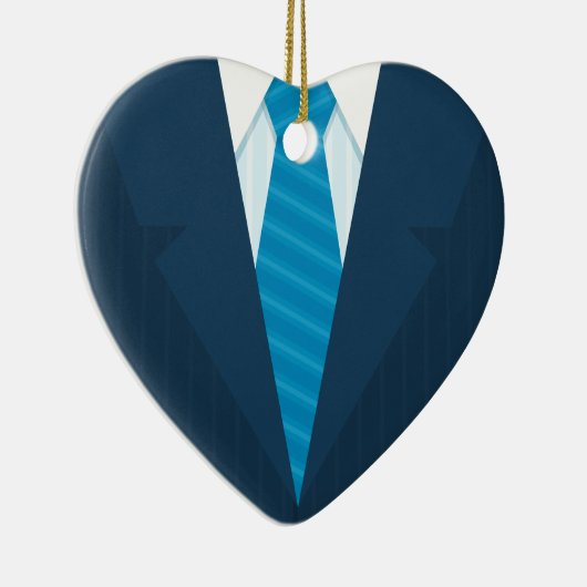 Zakelijke kleding en stropdas keramisch ornament (Rechts)