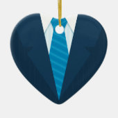 Zakelijke kleding en stropdas keramisch ornament (Voorkant)