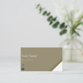 Zakelijke kleding visitekaartje (Staand voorkant)