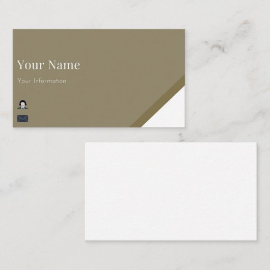 Zakelijke kleding visitekaartje (Voorkant / Achterkant)