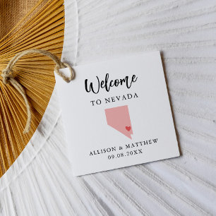Zakelijke Kleur Nevada Trouw Welkomsttas Bedankjes Labels