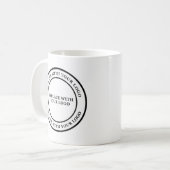 Zakelijke koffiehandschoenen koffiemok (Voorkant links)