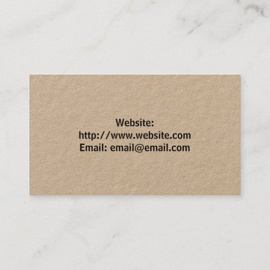 Zakelijke korting Kaart (Achterkant)