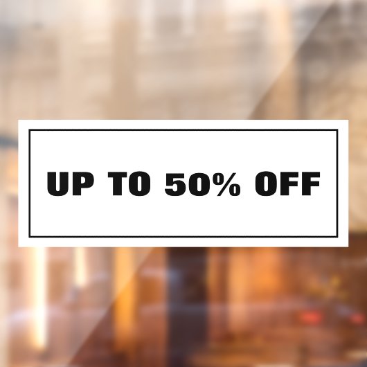 Zakelijke korting raamsticker (Vel 2)