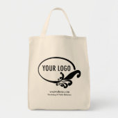 Zakelijke kruidenier Canvas tas bedrijf Logo 100% (Voorkant)