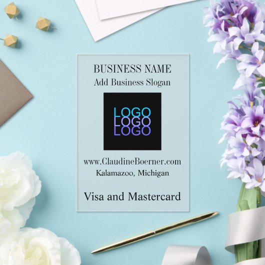 Zakelijke kunstenaar Ambachtsman Upload Logo Acryl Acryl Uitnodigingen (Insitu (Huwelijk))