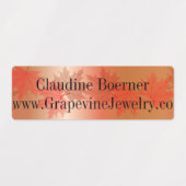 Zakelijke kunstenaar Crafter Waterdicht Rechthoeki Labels (Design 2)