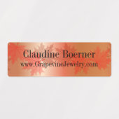 Zakelijke kunstenaar Crafter Waterdicht Rechthoeki Labels (Design 1)