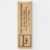 Zakelijke, langwerpige, bruine banner (Verticaal)