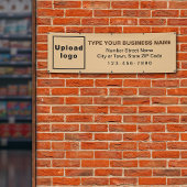 Zakelijke, langwerpige, bruine banner