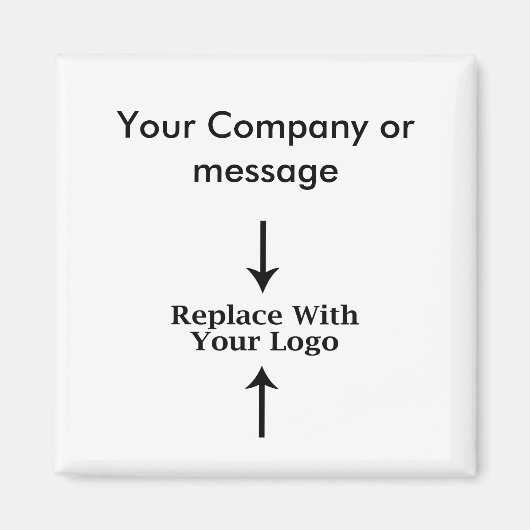 Zakelijke lege Logo-Sjabloon Magneet (Voorkant)