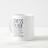 Zakelijke leraar koffiemok (Voorkant links)