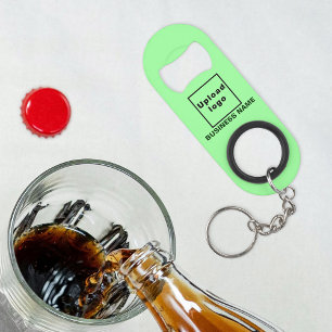 Zakelijke lichte groene Sleutelhanger en flesopeni Mini Flessenopener