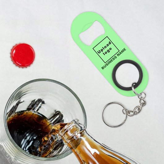 Zakelijke lichte groene Sleutelhanger en flesopeni Mini Flessenopener