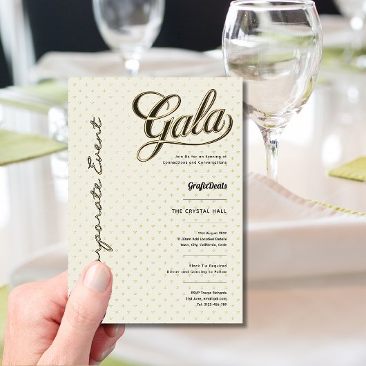 Zakelijke liefdadigheid fondsenwerving elegant kaart