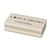 Zakelijke liefde en Bedankt Citaat met hart Rubberstempel (Stempel)