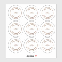 Zakelijke Logo 9 tot vel Bedrijf Sticker