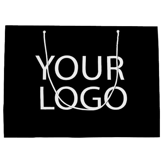 Zakelijke Logo | Aangepaste boodschappentassen met Groot Cadeauzakje (Achterkant)