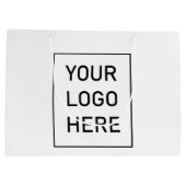 Zakelijke Logo | Aangepaste boodschappentassen met Groot Cadeauzakje (Achterkant)