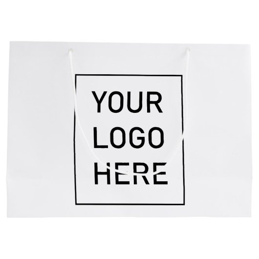 Zakelijke Logo | Aangepaste boodschappentassen met Groot Cadeauzakje (Achterkant)