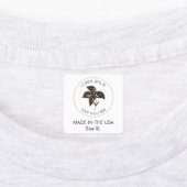 Zakelijke Logo Aangepaste Kleding Maat Ijzer Op Labels (Aangebracht)