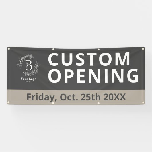 Zakelijke Logo Aangepaste Openings Openlucht Banne Spandoek (Horizontaal)