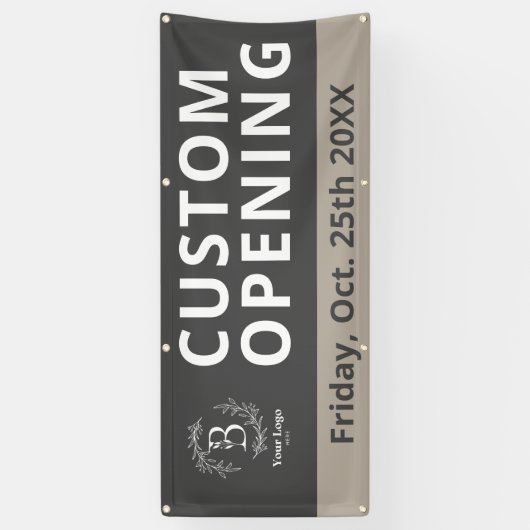 Zakelijke Logo Aangepaste Openings Openlucht Banne Spandoek (Verticaal)