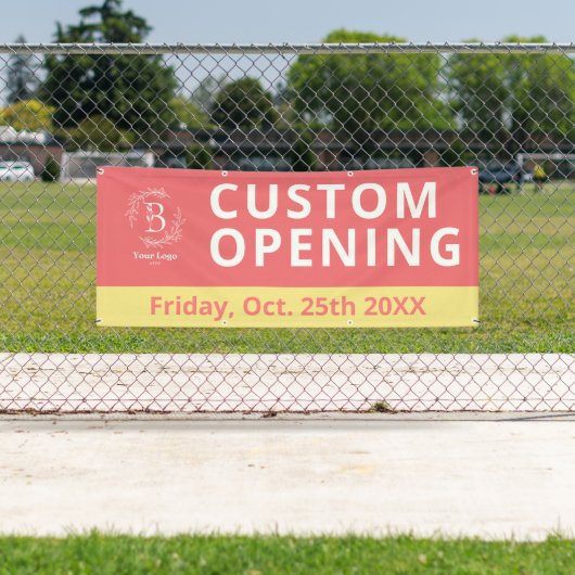 Zakelijke Logo Aangepaste Openings Openlucht Banne Spandoek (Insitu)