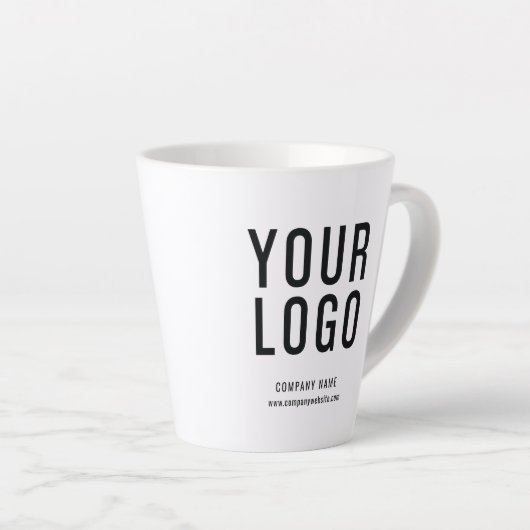 Zakelijke Logo Aangepaste promoties Latte Mok (Rechterhoek)