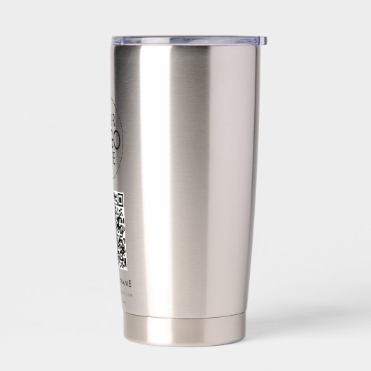 Zakelijke Logo Aangepaste QR-code Medewerkers Geïsoleerde Drinkbeker (Links)